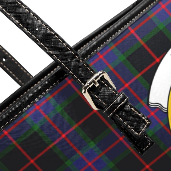 Nairn Tartan Crest Leather Tote Bag For Cheap - Image 5
