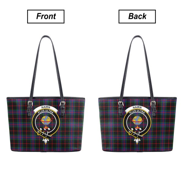 Nairn Tartan Crest Leather Tote Bag For Cheap - Image 3
