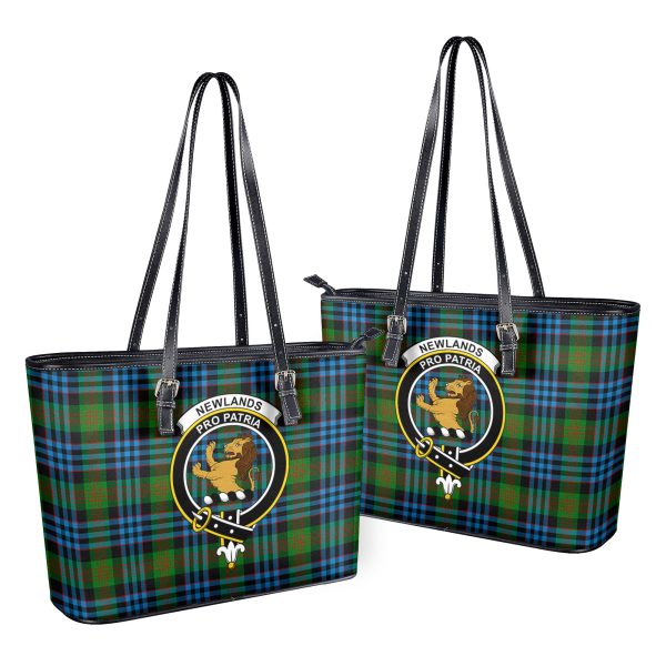 Newlands Tartan Crest Leather Tote Bag Supply