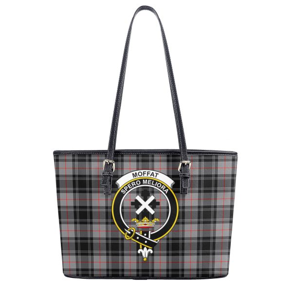 Moffat Modern Tartan Crest Leather Tote Bag For Discount - Image 2