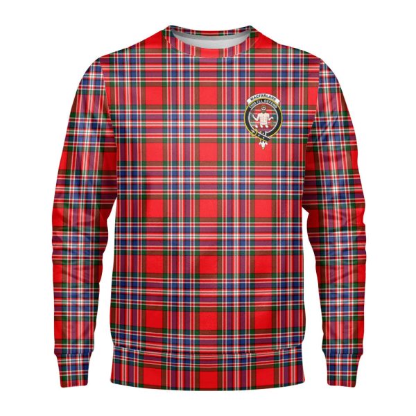 MacFarlane Modern Tartan Crest Sweatshirt Cheap
