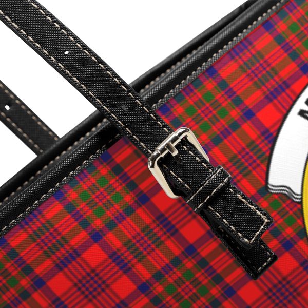 Murray of Tulloch Modern Tartan Crest Leather Tote Bag Online Hot Sale - Image 5