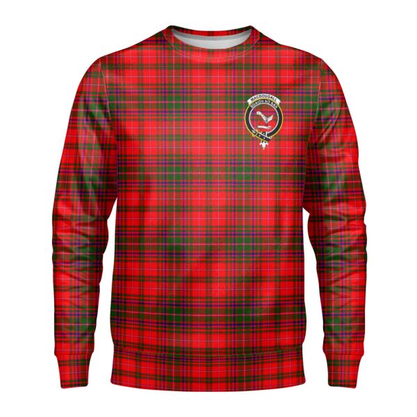 MacDougall Modern Tartan Crest Sweatshirt For Discount