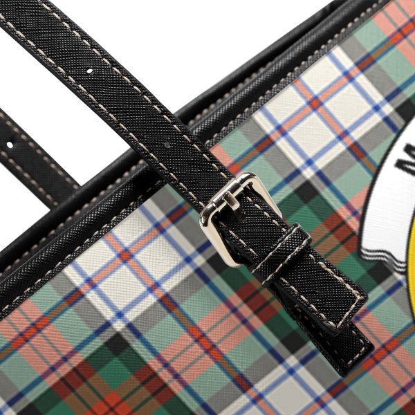 MacDuff Dress Ancient Tartan Crest Leather Tote Bag Hot on Sale - Image 5