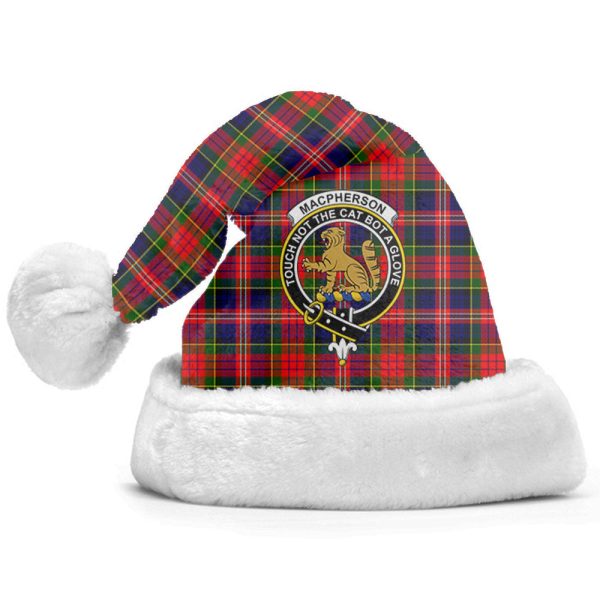 MacPherson Modern Tartan Crest Christmas Hat Online now - Image 2