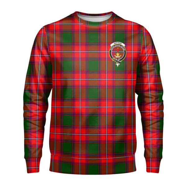 Rattray Modern Tartan Crest Sweatshirt Supply