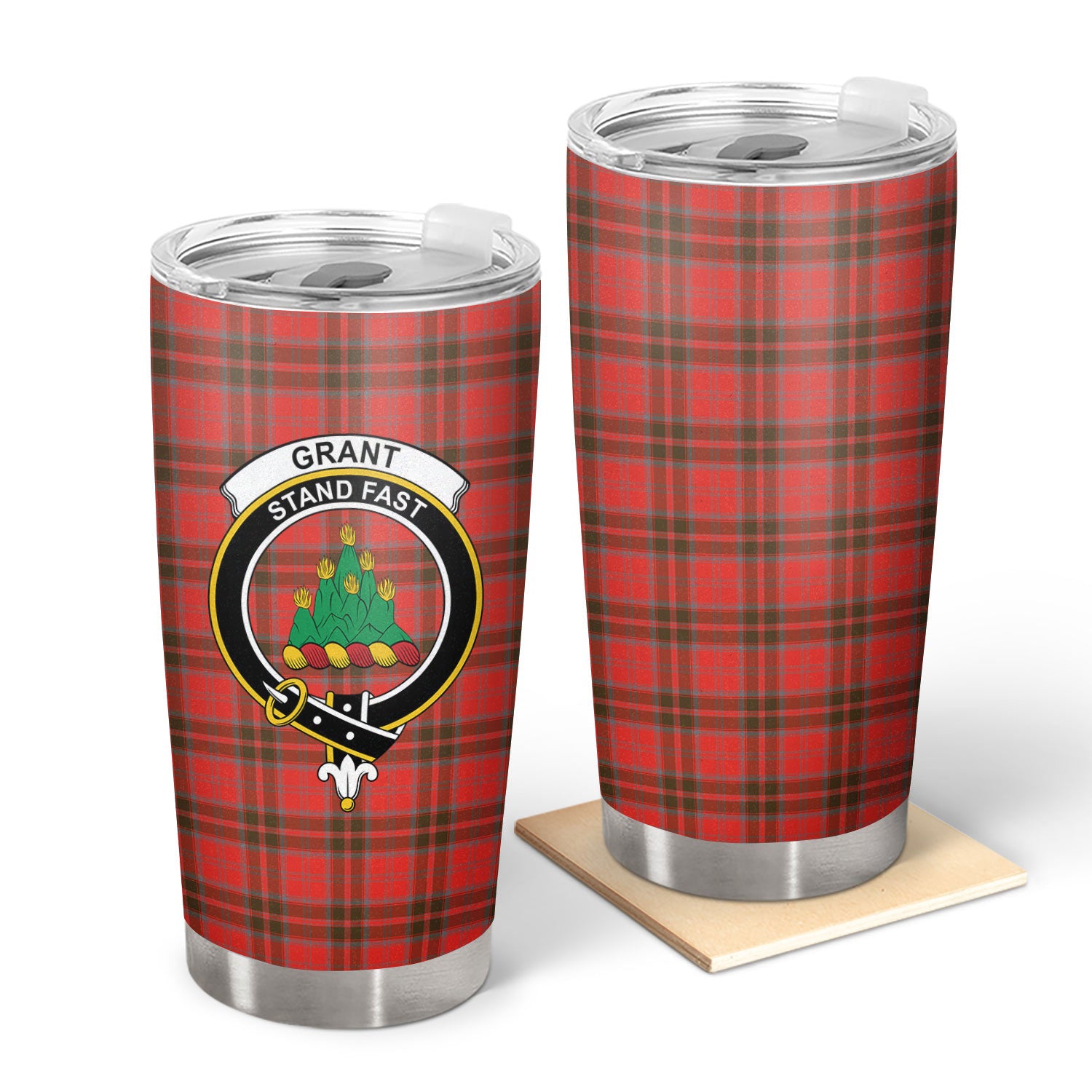 Grant Weathered Tartan Crest Tumbler Discount