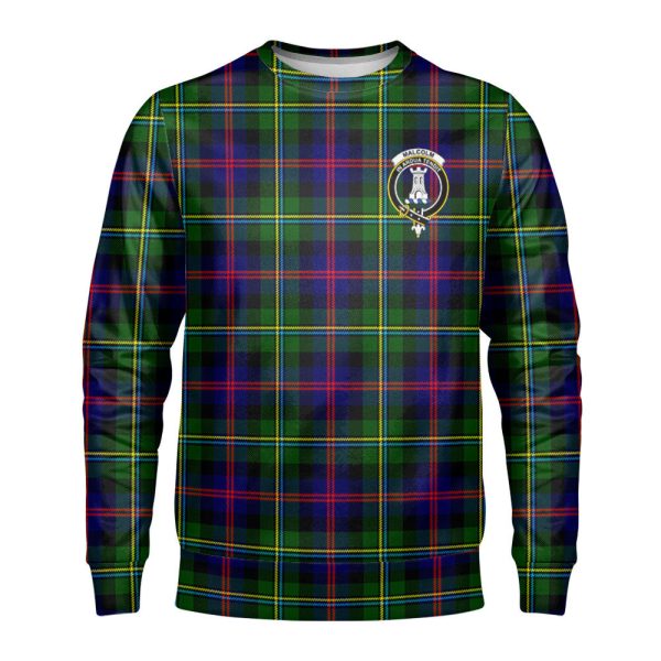Malcolm (or MacCallum) Tartan Crest Sweatshirt For Cheap
