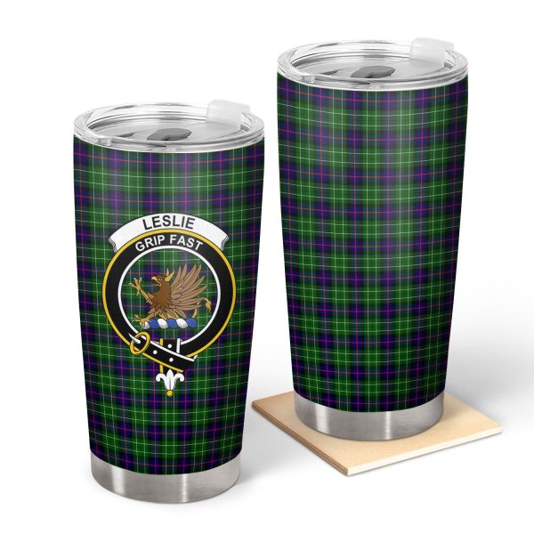 Leslie Hunting Tartan Crest Tumbler For Sale