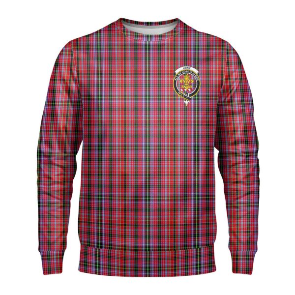 Udny Tartan Crest Sweatshirt Online Hot Sale