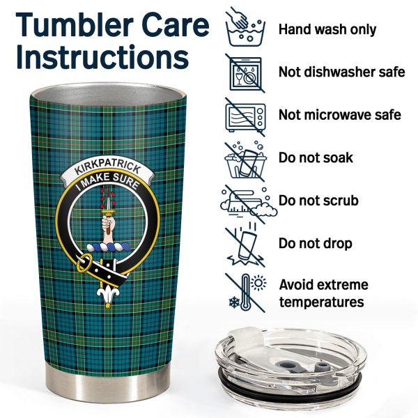 Kirkpatrick Ancient Tartan Crest Tumbler on Sale - Image 4