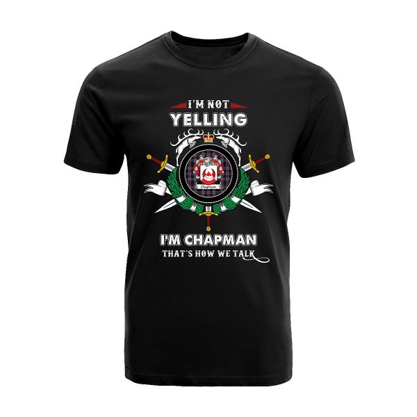 Chapman Tartan Crest T-shirt - I m not yelling style For Sale