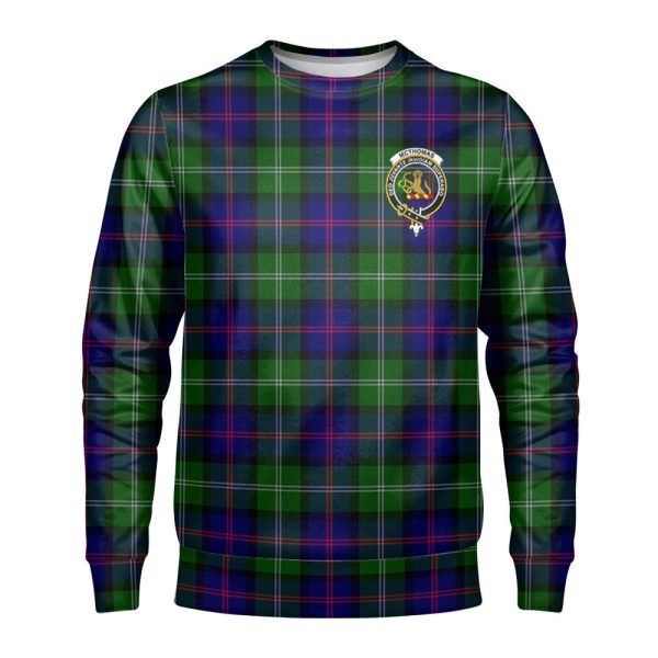 McThomas Modern Tartan Crest Sweatshirt For Sale
