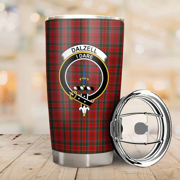 Dalzell Tartan Crest Tumbler Online Sale - Image 2