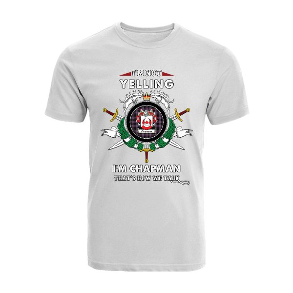 Chapman Tartan Crest T-shirt - I m not yelling style For Sale - Image 3