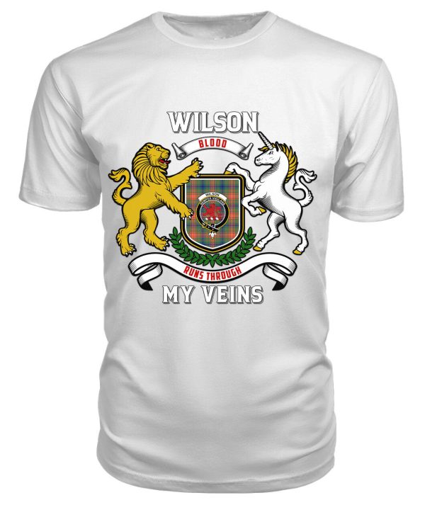 Wilson Ancient Tartan Crest 2D T-shirt - Blood Runs Through My Veins Style Online - Image 3