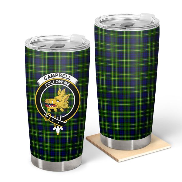 Campbell of Breadalbane Modern Tartan Crest Tumbler Cheap