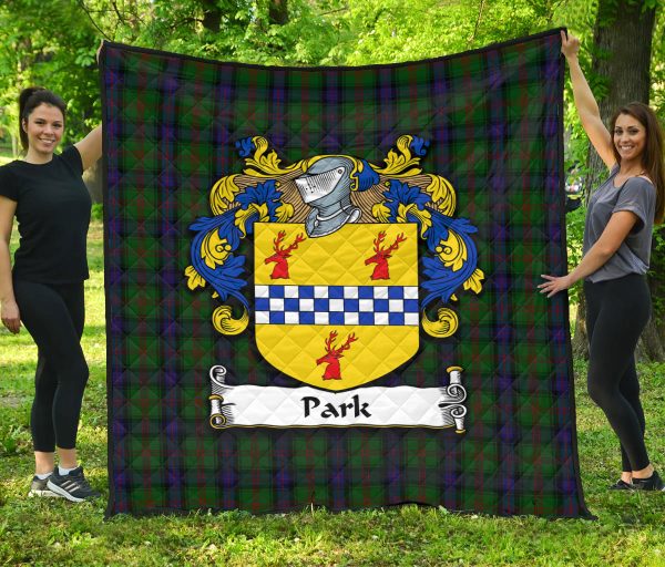 Park Family Tartan Crest Quilt Online now - Image 3