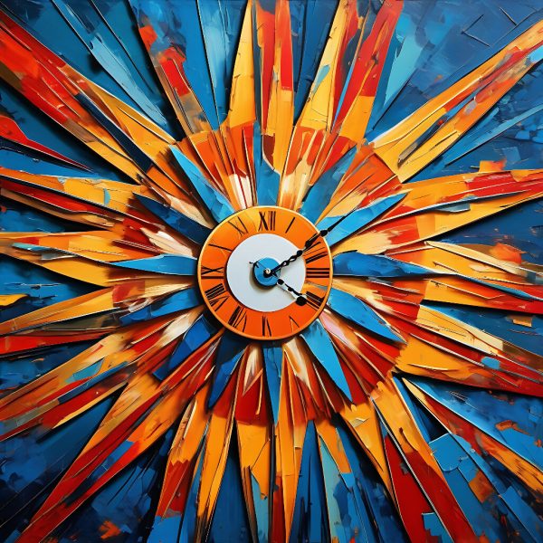 Abstract clock on Sale - Image 2